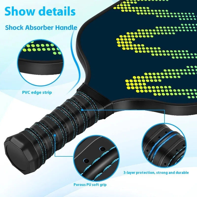High-density fibreglass table tennis racket for outdoor sports