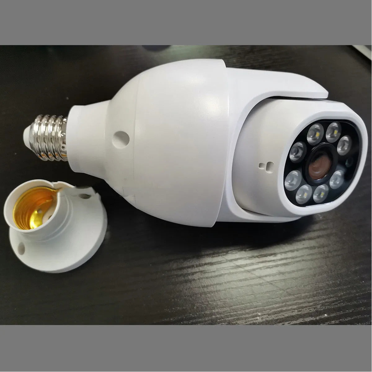 White 1080P wireless WIFI PTZ security camera with ABS housing for indoor surveillance