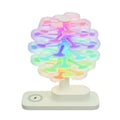Geometric spiral tree LED table lamp with modern design in white colour option