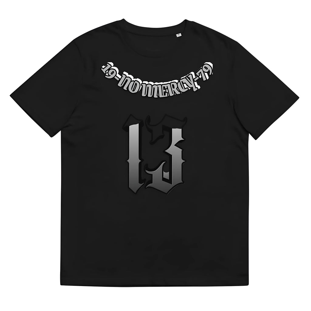 Men's black casual t-shirt with a 3D digital printed design on the front, short sleeves, and a round neck.