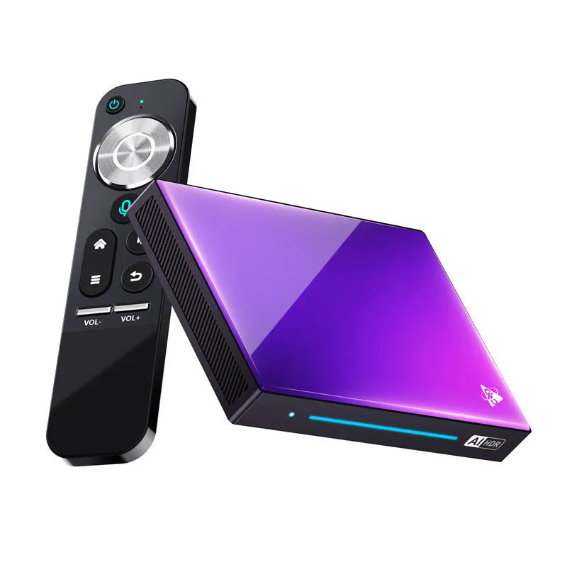 Edge computing box set-top board with Android eight-core processor, 96mm size, HDMI interface, and remote control