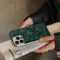 Imitation leather phone case with electroplated crocodile pattern in black, gray, silver, green, and milky white for iPhone 13 Pro Max