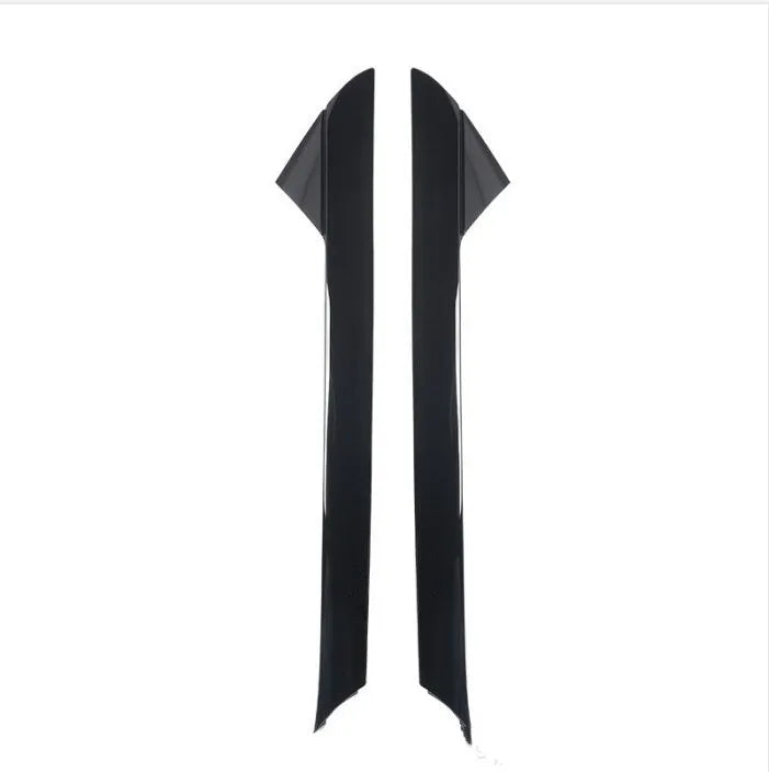 Black front windshield trim panel for Ford vehicles, replacement part codes BB5Z-7803144-AA and BB5Z-7803145-AA.