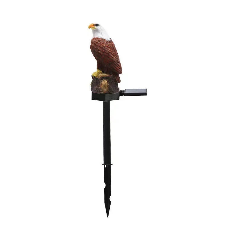 Solar resin eagle lawn lamp outdoor garden decoration 43.8cm high IP44