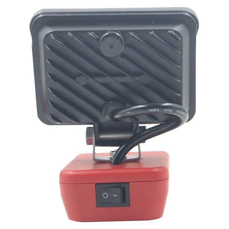 Outdoor camping engineering light for Milwaukee Mivoch battery, dual USB fast charging, 3-8 inch sizes, ABS base