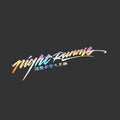 Nightwalker LED car decal sticker for rear windshield with illuminated letters and numbers