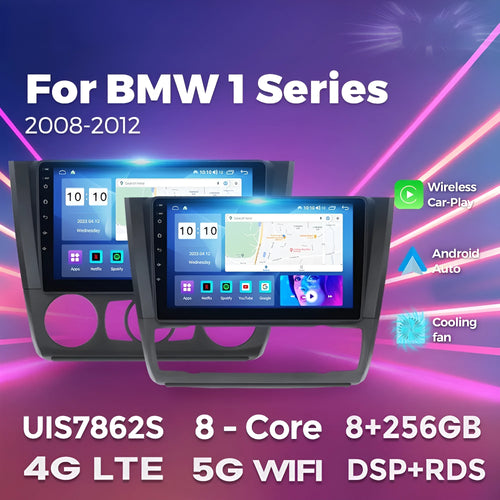 Android 9-inch car head unit touchscreen display for BMW E87 vehicles