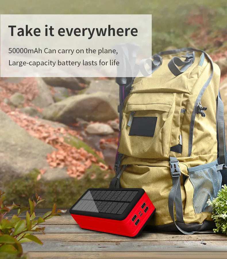 Solar wireless power bank in multiple colours showing creative design and charging surface.