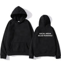 Men's slim fit hoodie with spring letter pattern printing and long sleeves in various colour options