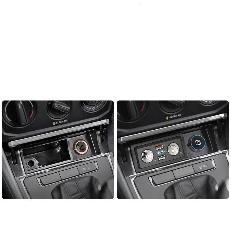 Volkswagen Lavida Skoda Pola Weiling car charger with QC3.0 fast charge and ABS plastic housing
