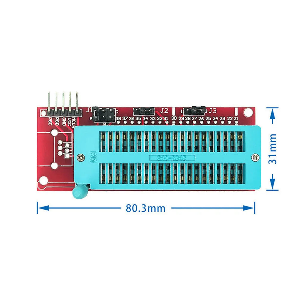 Offline simulation programmer burner unit for ICD2, KIT3, and KIT3.5 microcontrollers.