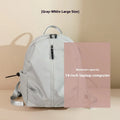 Women's Oxford cloth travel backpack with A4 and 14 inch sizes, multi-pocket interior, and sandwich pocket.