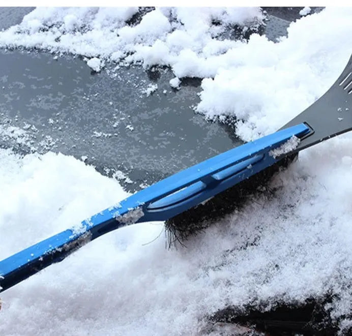 Two-in-one blue ABS multifunctional snow shovel for clearing snow