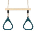 Children's horizontal bar wood plastic arm exercise equipment 57.5x169 cm 300 lbs load red green
