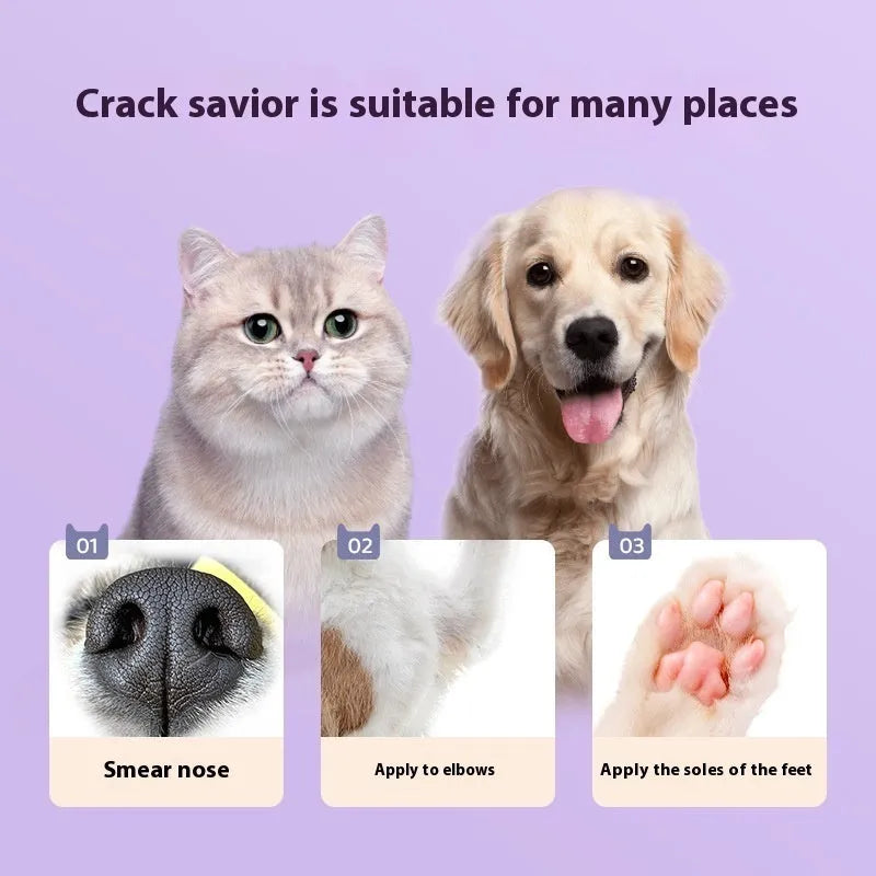 40g pet foot cream container with Brazil palm wax for cat and dog claw care