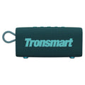 Portable waterproof Bluetooth speaker in blue colour with outdoor background