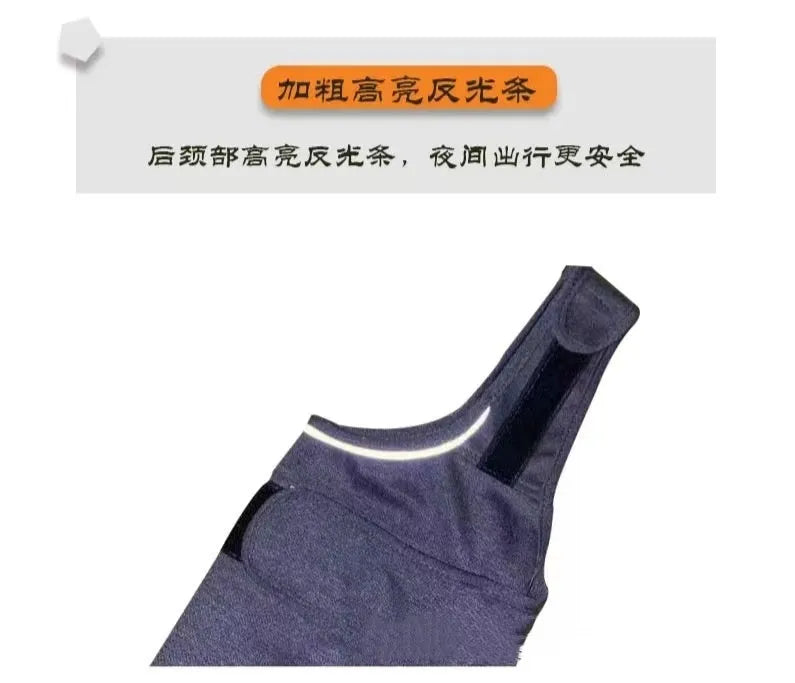 Heather Grey dog anxiety jacket or calming vest made from brocade cotton fabric.
