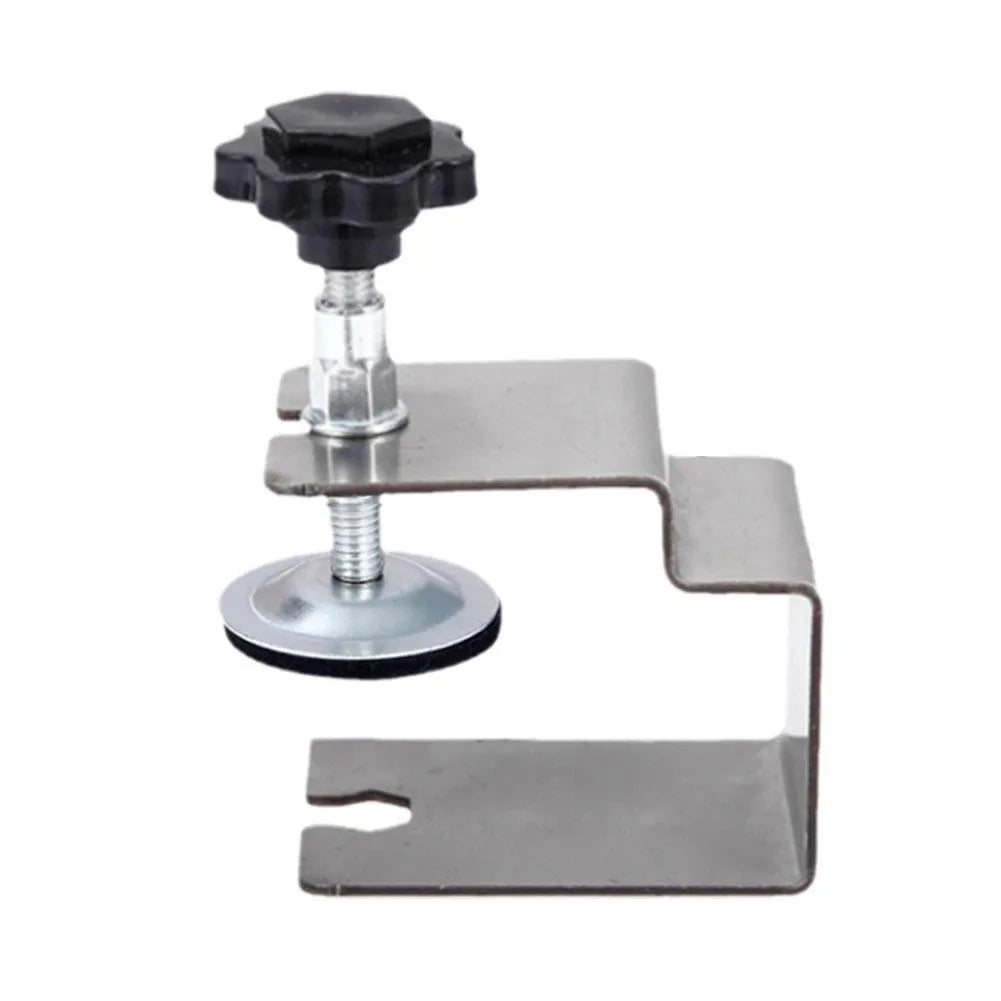 Drawer panel fixing clip set showing U-clip, dual-use and three-use metal fasteners