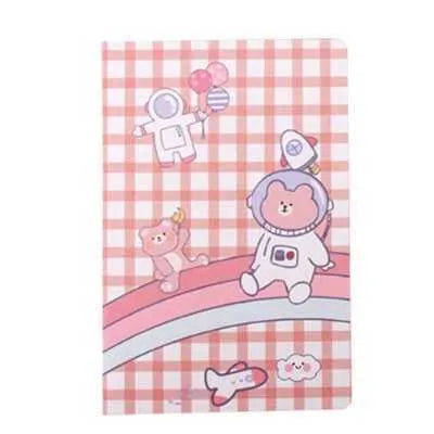 Cartoon A5 notebook with 30 sheets showing colourful character illustrations on cover