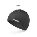 Silicone swimming cap with letter pattern in choice of five colours for swimming ear protection