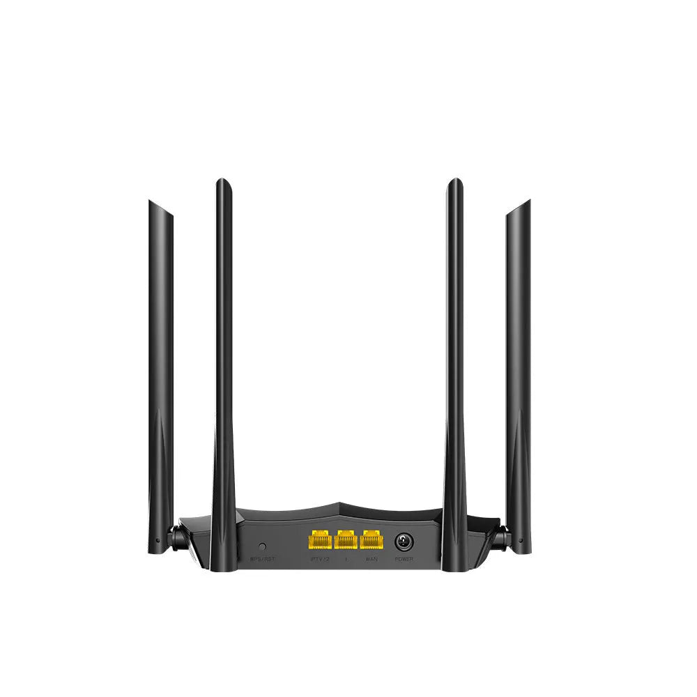 AC8 dual-band gigabit wireless router with multi-language firmware and compact dimensions