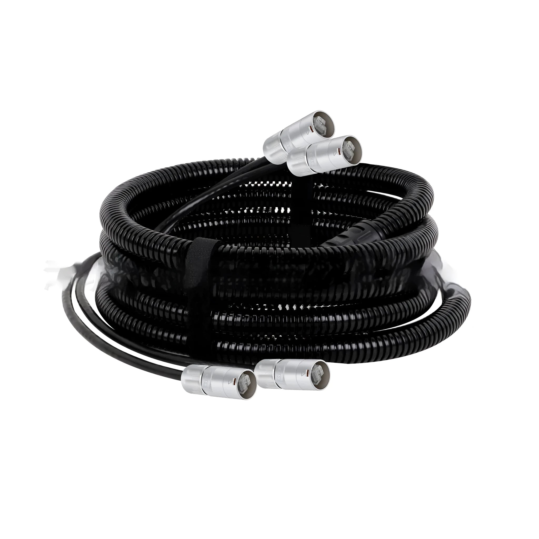 Cat5e and Cat6 Ethernet network extension cable with RJ45 plugs, available in multiple lengths.