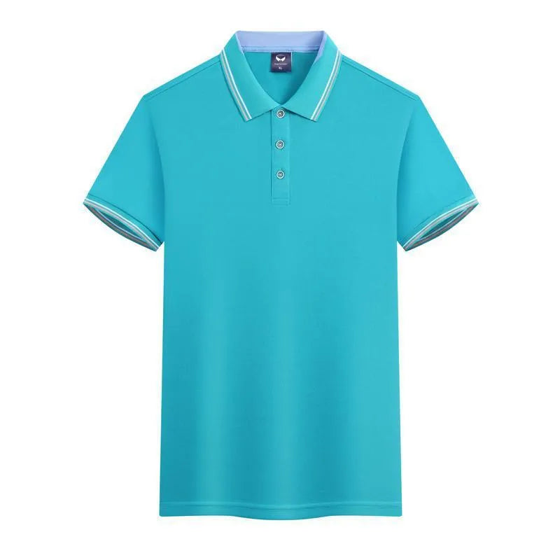 Men's ice silk work polo shirt in slim fit with quick-drying 240g polyester fabric